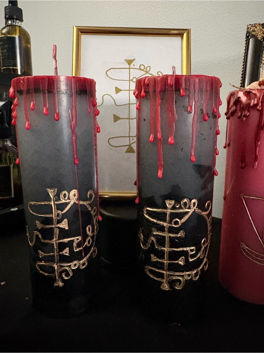 Handmade Asmodeus Candle | Ritual • Gothic • Altar Decor